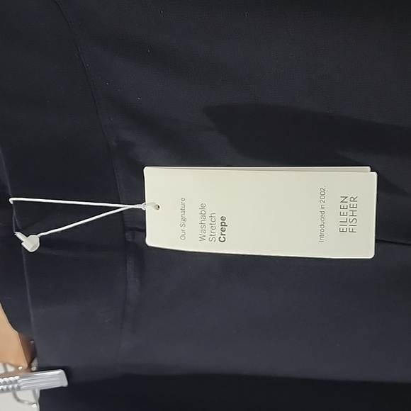 Eileen Fisher Washable Stretch Crepe Slim Capri Pants - Picture 3 of 10